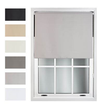 Furnished Blackout Roller Blinds Thermal 100% Black Out Window Blind