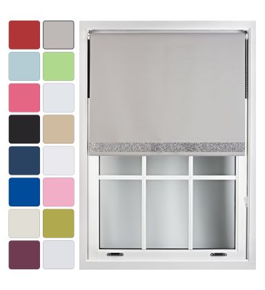 Blackout Roller Blinds With Glitter Trim