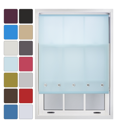 Quality Roller Blind Chrome Eyelet Blinds - Free Cut to Fit Service