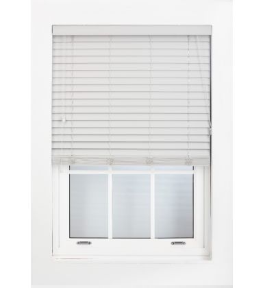 Faux Wood Venetian Blinds - Grey