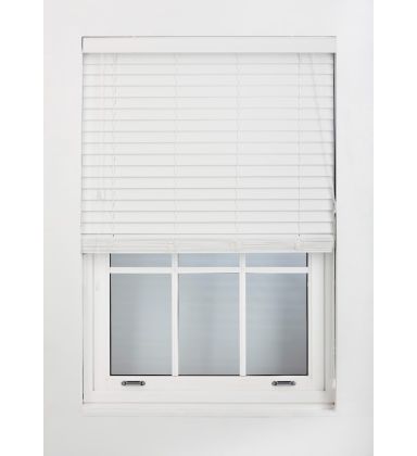 Faux Wood Venetian Blinds - White