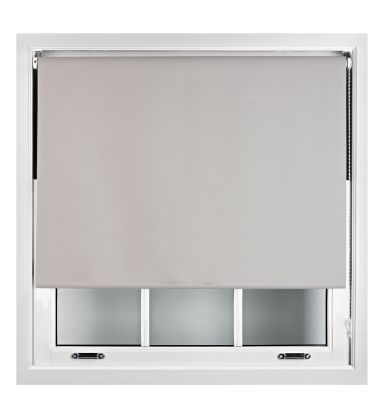 Furnished Grey Blackout Roller Blinds 100% Black Out Thermal Window Blind