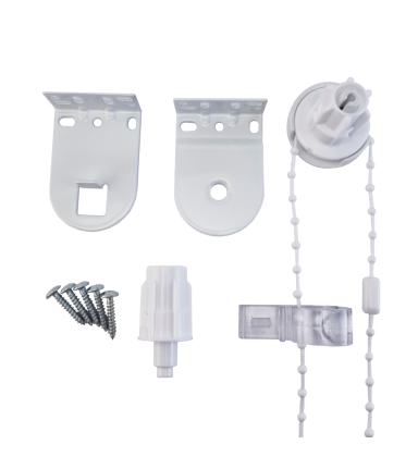 Metal Roller Blind Fittings with Plastic Chain - Repair Kit 25mm - Quality Parts Blinds Brackets
