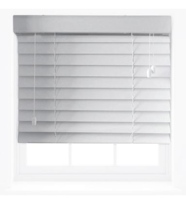 White Faux Wood Venetian Blind
